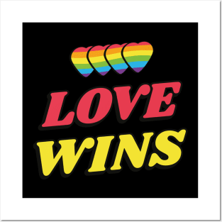 Love Wins LGBTQ Pride Gay Lesbian Straight Ally Posters and Art